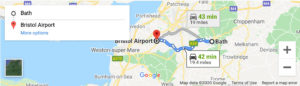 Taxi Service from Bristol Airport to Bath | Hex Cars